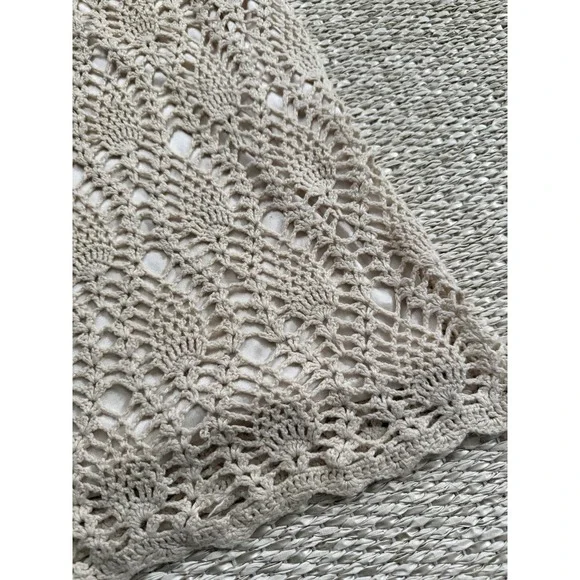 vintage crochet Midi Women's Skirt. Boho Hippie Lace Indie Festival Western M - Picture 2 of 8